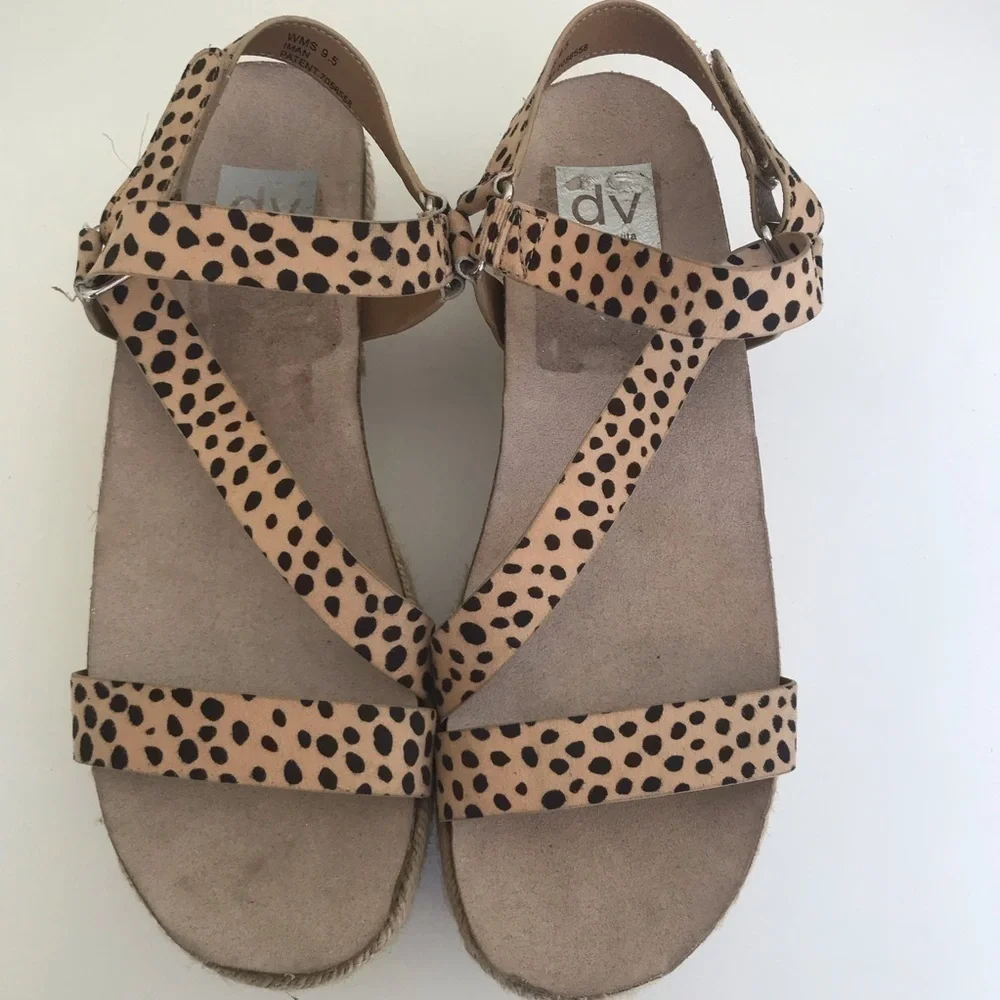 Dolce Vida animal print espadrille NWOT size 9.5